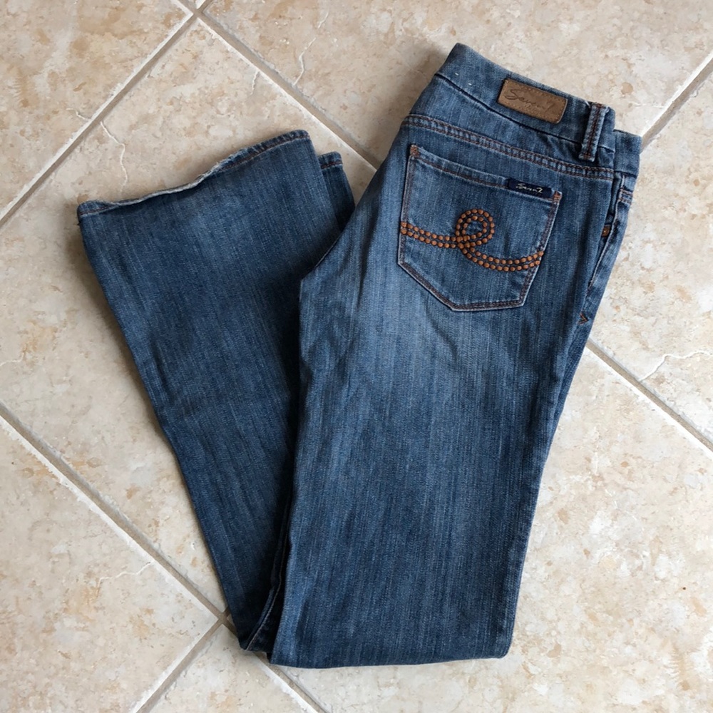 Seven7 Medium wash bootcut jeans